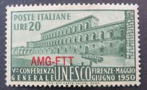 [The 5th General Conference of UNESCO - Italy Postage Stamps Overprinted "AMG-FTT", type AD]