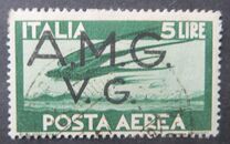 [Airmail - Italian Stamps Overprinted "A.M.G.V.G.", type A27]