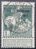 [Overprinted "CHARLEROI 1911", type AP8]
