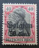 [German Empire Postage Stamps Surcharged "F and Cent" & Overprinted "Belgien", type B10]