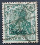 [German Empire Postage Stamps Surcharged, type A1]