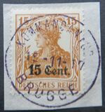 [German Empire Postage Stamps Surcharged, type A4]