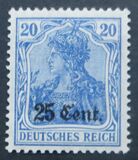 [German Empire Postage Stamps Surcharged, Tip A5]