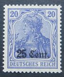 [German Empire Postage Stamps Surcharged, Tip A5]