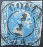 [King Friedrich Wilhelm IV - Hatched Background. Thin White Paper, प्रकार A11]