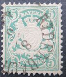 [Stemma della Baviera - Valore in Pfennig - Filigrana: linee ondulate larghe, Scrivi D31]