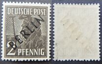 [BERLIN in Black Overprint on "Allied Occupation Zone" Stamps, type A]