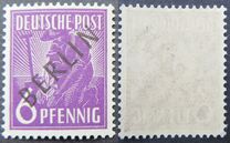[BERLIN in Black Overprint on "Allied Occupation Zone" Stamps, type A1]