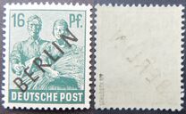 [BERLIN in Black Overprint on "Allied Occupation Zone" Stamps, type A6]