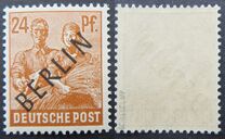 [BERLIN in Black Overprint on "Allied Occupation Zone" Stamps, type A8]