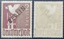 [BERLIN in Black Overprint on "Allied Occupation Zone" Stamps, type A17]