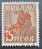 [BERLIN in Red Overprint on "Allied Occupation Zone" Stamps, type B4]