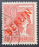 [BERLIN in Red Overprint on "Allied Occupation Zone" Stamps, type B7]