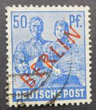 [BERLIN in Red Overprint on "Allied Occupation Zone" Stamps, type B9]