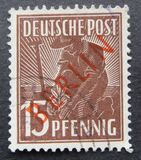 [BERLIN in Red Overprint on "Allied Occupation Zone" Stamps, type B4]