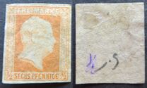 [King Friedrich Wilhelm IV - Hatched Background, Engraved, type A2]