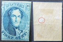 [King Leopold I - Oval 17-17½mm High and 14-14½mm Wide, type B12]
