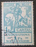 [Pro víctimas de las inundaciones. San Martín partiendo su capa para compartirla con un mendigo, obra de Anton Van Dyck, 1.599 - 1.641, tipo BZ]