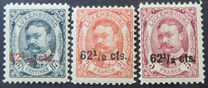 [Nos 81,83 and 84 Surcharged in Red or Black, Tipi K]