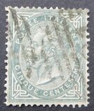 [Serie De La Rue. Cifra o effigie di Vittorio Emanuele II - Filigrana: Corona , Scrivi E]