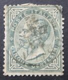 [Serie De La Rue. Cifra o effigie di Vittorio Emanuele II - Filigrana: Corona , Scrivi E]