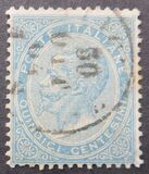 [Serie De La Rue. Cifra o effigie di Vittorio Emanuele II - Filigrana: Corona , Scrivi G]
