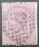 [Serie De La Rue. Cifra o effigie di Vittorio Emanuele II - Filigrana: Corona , Scrivi J]