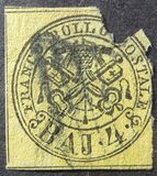 [Coat of Arms - Black Print on Colored Paper, type E]