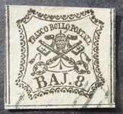 [Coat of Arms- Black Print on Colored Paper, type I]