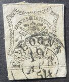 [Coat of Arms- Black Print on Colored Paper, type I]