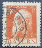 [The 90th Anniversary of the Birth of Prince Luitpold - Type I: Small 9 and no Foot on 1 in "1911". Type II: Large 9 and Foot on 1 in "1911", type G1]