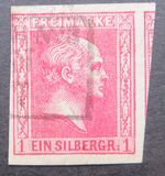 [King Friedrich Wilhelm IV - Hatched Background. Thin White Paper, type A9]