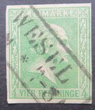[King Friedrich Wilhelm IV - Hatched Background. Thin White Paper, type A7]