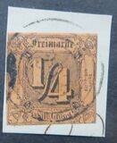 [Value Stamps - Black Print on Colored Paper, type A]
