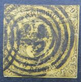 [Value Stamps - Black Print on Colored Paper, type B3]