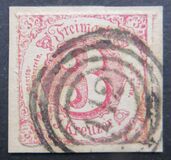 [Colored Print on White paper - Rouletted Perforation, type B13]