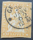 [Helvetia - Berner Print, प्रकार J3]