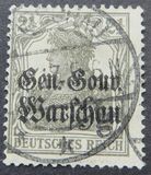 [German Empire Postage Stamps Overprinted "Gen.-Gouv. Warschau", タイプ B]