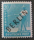 [BERLIN in Black Overprint on "Allied Occupation Zone" Stamps, Tipi A7]