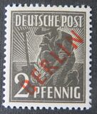 [BERLIN in Red Overprint on "Allied Occupation Zone" Stamps, type B]