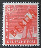 [BERLIN in Red Overprint on "Allied Occupation Zone" Stamps, type B2]