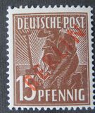 [BERLIN in Red Overprint on "Allied Occupation Zone" Stamps, type B4]