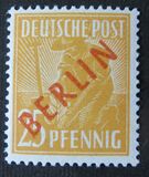[BERLIN in Red Overprint on "Allied Occupation Zone" Stamps, type B6]