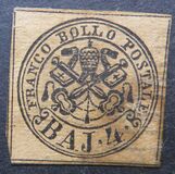 [Coat of Arms - Black Print on Colored Paper, type E3]