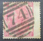 [Queen Victoria - Large White Control Letters in Corners, type K1]