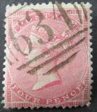 [Queen Victoria - Without Control Letters in Corners, प्रकार F1]