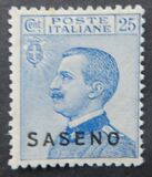 [Italian Postage Stamps Overprinted "SASENO", type W]