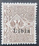 [Italian Postage Stamps Overprinted "Libia", type A]