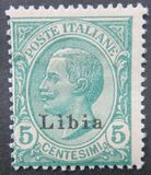 [Italian Postage Stamps Overprinted "Libia", type A2]