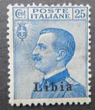[Italian Postage Stamps Overprinted "Libia", type A8]